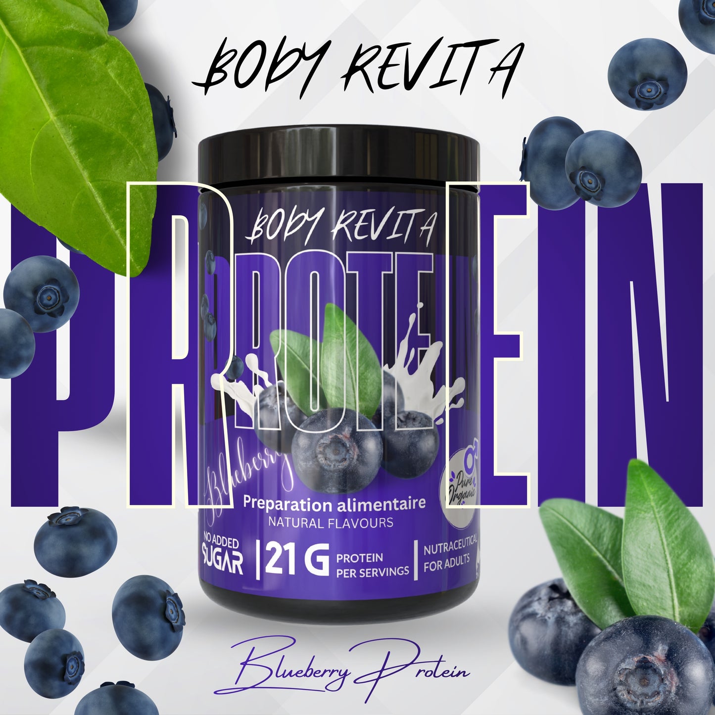 بروتين بنكهة Blueberry